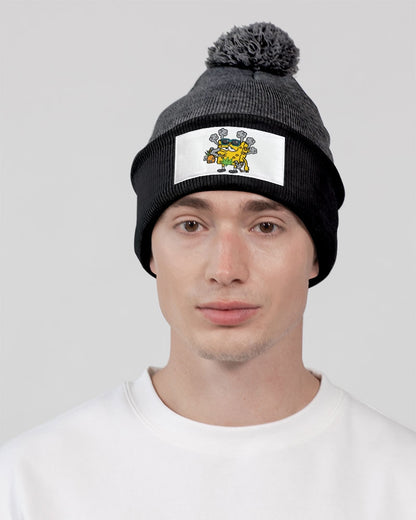 DesignsOf Marijuana.com Cannabis Vector 5 Pom-Pom Knit Beanie | Sportsman