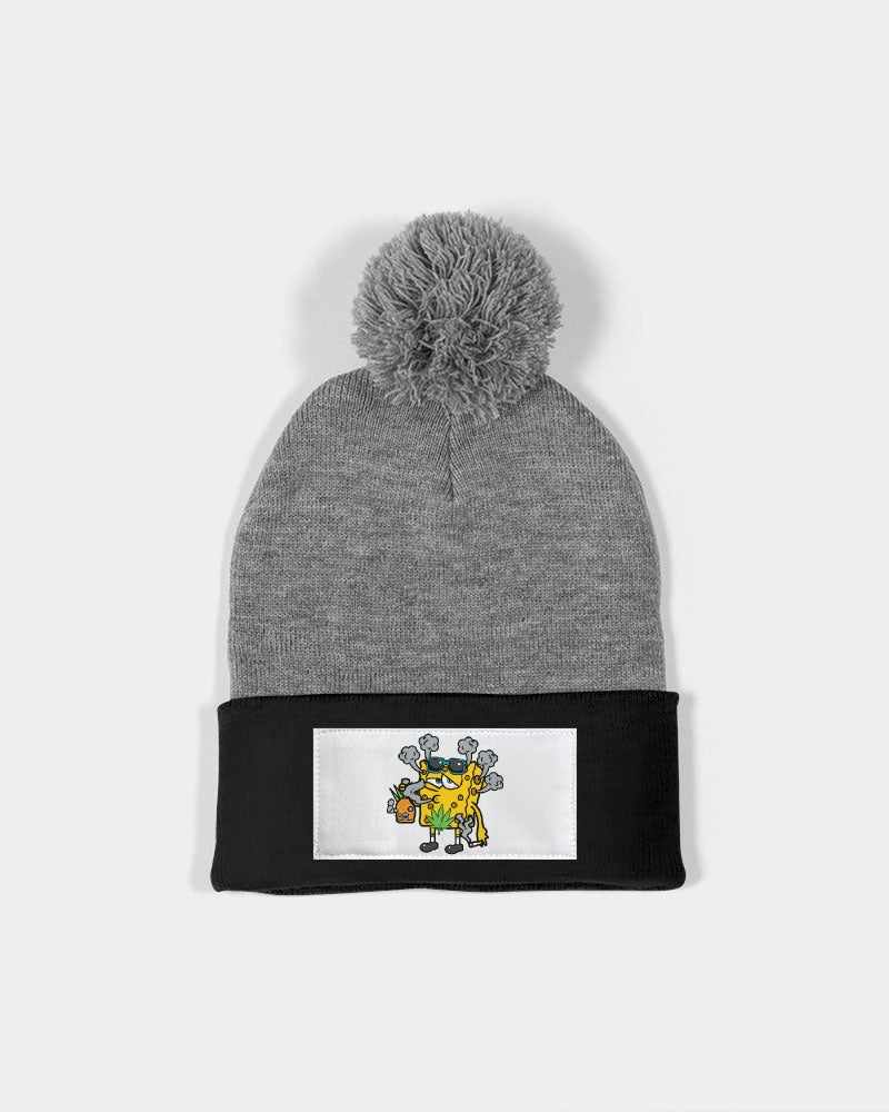 DesignsOf Marijuana.com Cannabis Vector 5 Pom-Pom Knit Beanie | Sportsman