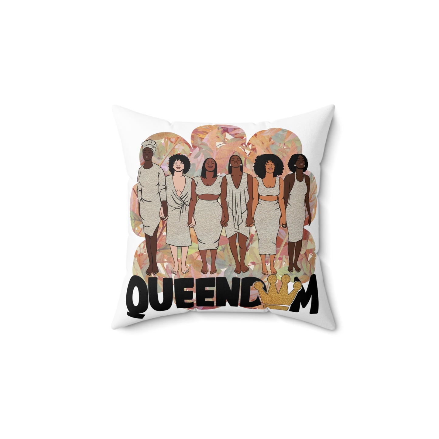 Double sided Queendom Spun Polyester Square Pillow