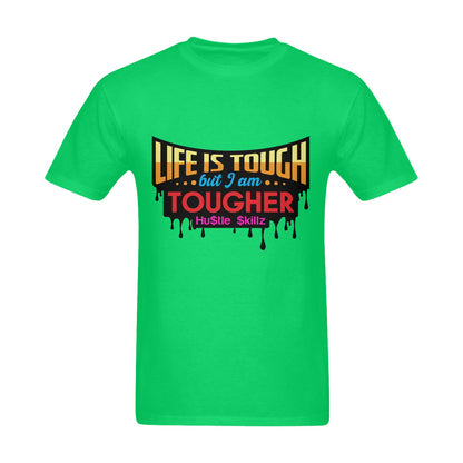 HustleSkillz Life is Tough Classic Men's T-shirt (Model T06)