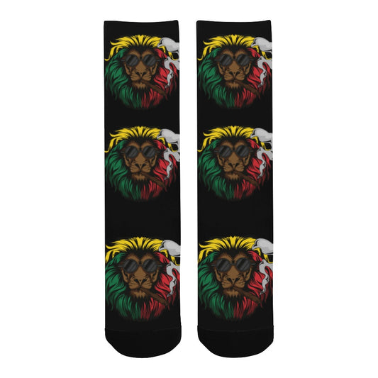 Smoking Lions Matching Socks Men's Custom Socks